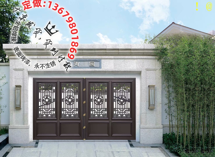 别墅大门_铝艺大门_庭院大门_住宅大门_乡村大门